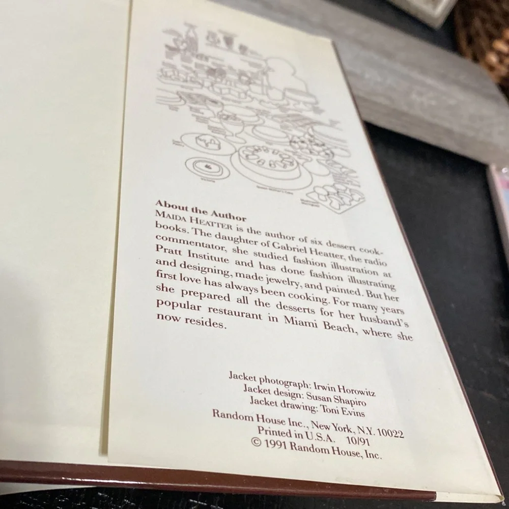 Vintage 1991 Maida Heater’s Book Of Great Desserts!